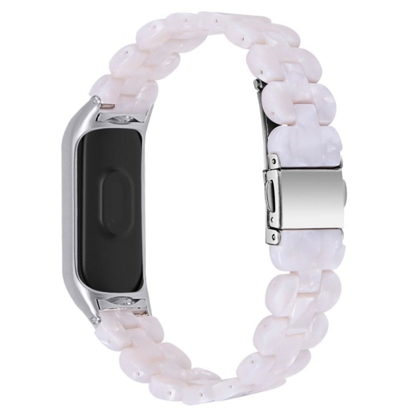 Xiaomi Mi Smart Band 4 / Band 3 urrem i resin - Perle Hvid White