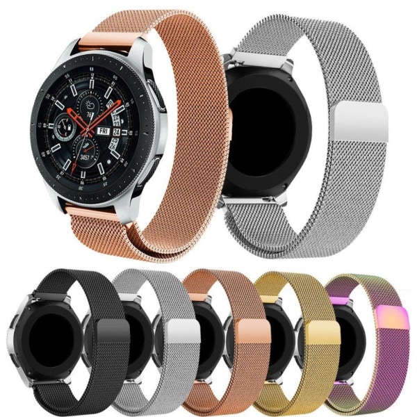 Samsung Galaxy Watch 46mm klokkereim av rustfritt stål med milan Svart