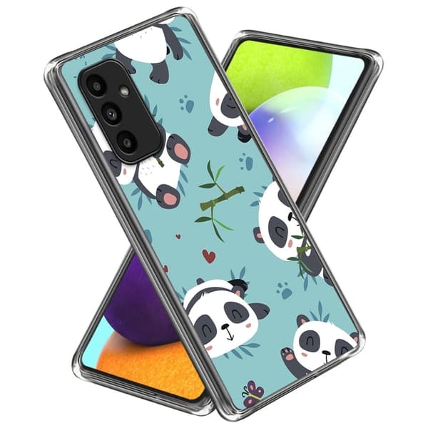 Deco Samsung Galaxy A15 kotelot - Söpö Pandat Blue