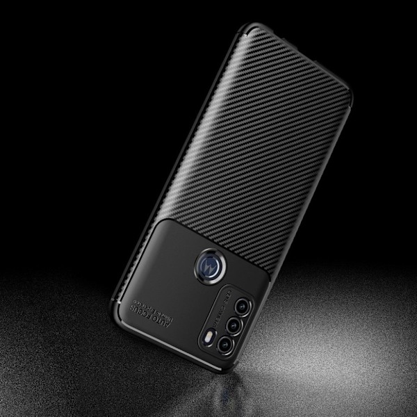 Carbon Shield Motorola Moto G50 Etui - Blå Blue