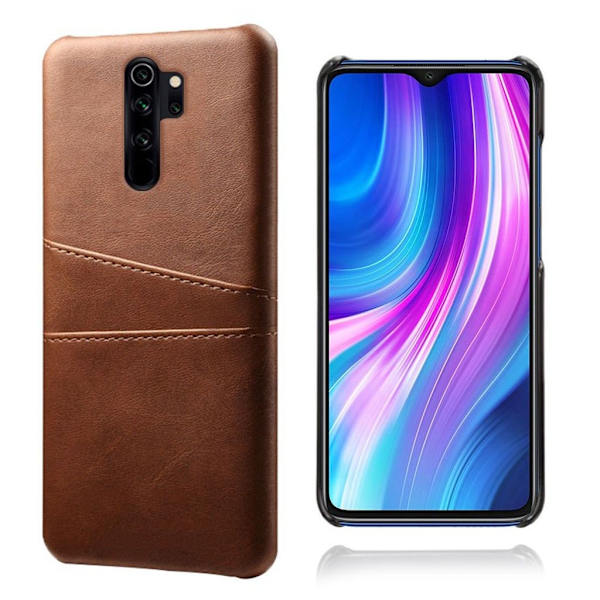 Dual Card Cover - Xiaomi Redmi Note 8 Pro - Kaffe Brown