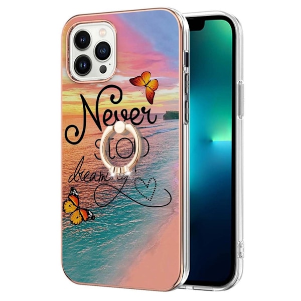 Marmormotiv iPhone 14 Pro Max skal - Sluta Aldrig Drömma multifärg