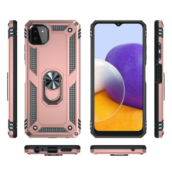 Bofink Combat Samsung Galaxy A22 5G Etui - Rødguld Pink