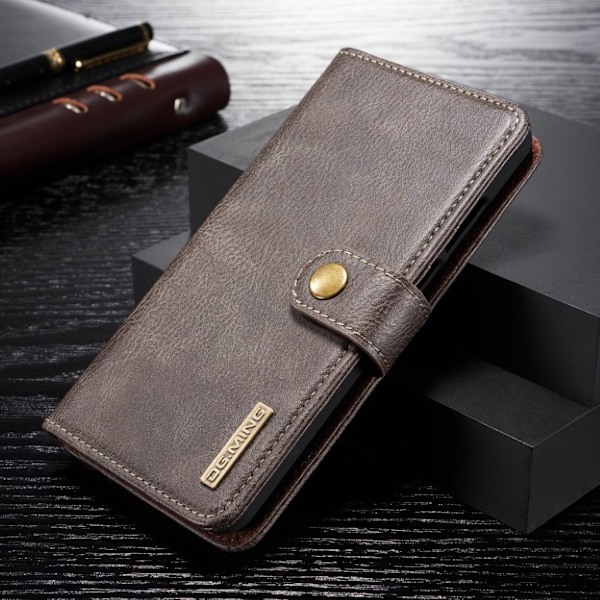 DG.MING Huawei P30 Lite 2-in-1 Wallet etui - Grå Silver grey