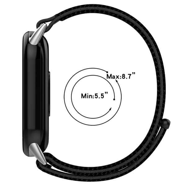 Xiaomi Mi Band 9 NFC / 9 / Smart Band 8 NFC / 8 Nylon håndleddsremarmbånd med magisk tape - Blå Blue