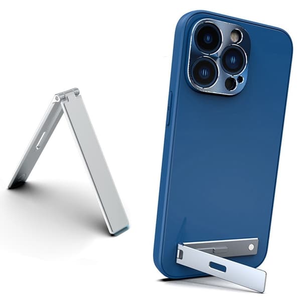 Universell mini magnetisk telefonholder i aluminium - Sølv Silver grey