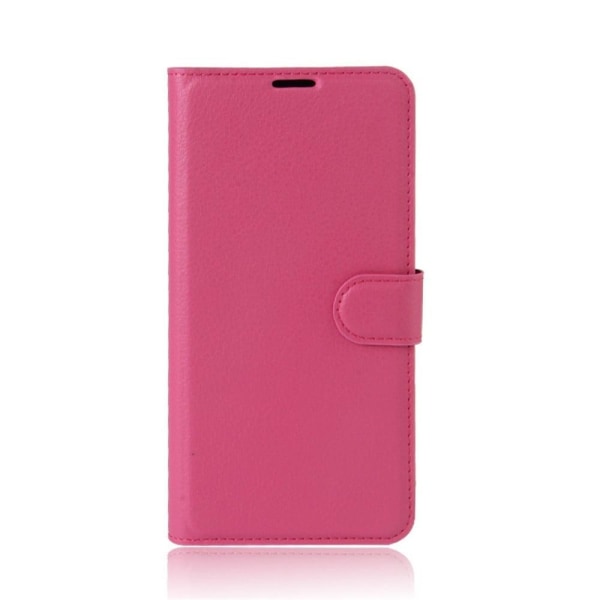 Sony Xperia L1 Läckert enfärgat skinn fodral - Rosa Rosa