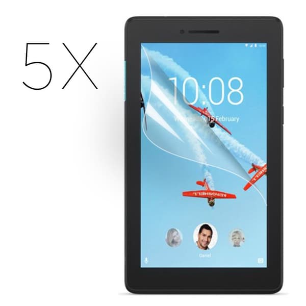 Lenovo Tab E7 HD klar skærmbeskyttelse - 5-Pakke Transparent