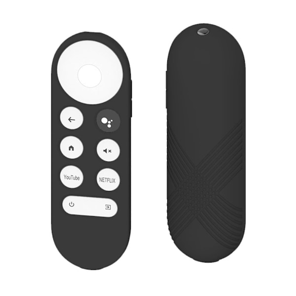 Google Chromecast 2020 TV X-tyylinen silikonisuojus - Musta Black