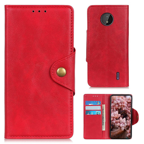 Alpha Nokia C10 / C20 Läppäkotelo - Punainen Red