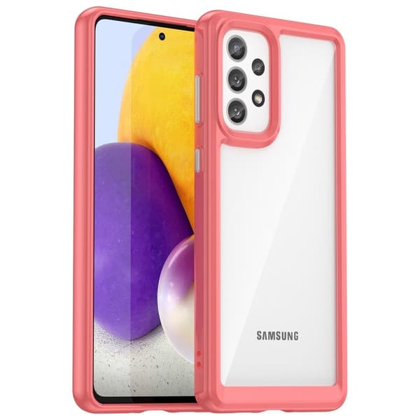 Samsung Galaxy A73 smart telefonskal i akryl - Röd Röd
