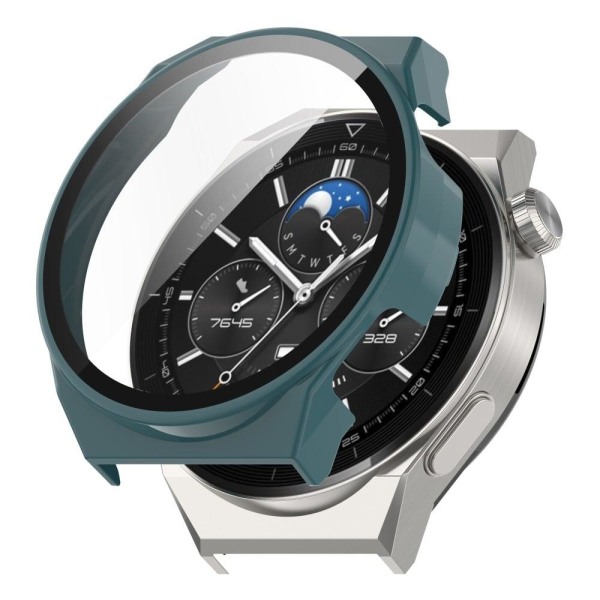 Huawei Watch GT 3 Pro 46mm cover with tempered glass screen prot Grön