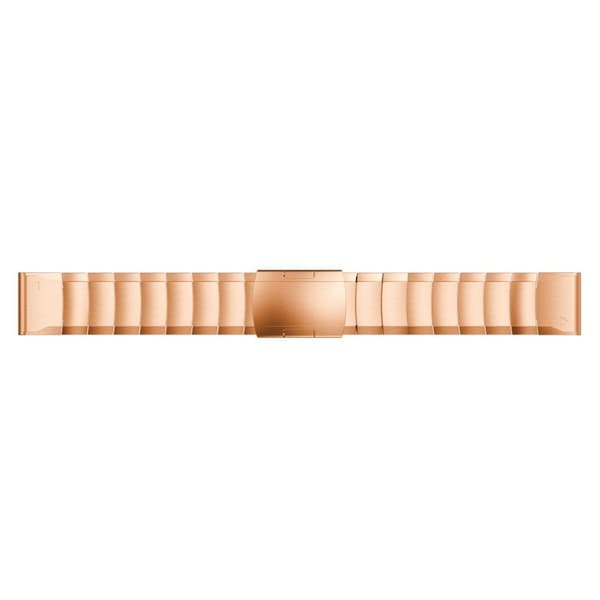 Garmin Fenix 6 solid stainless steel watch band - Gold Pink