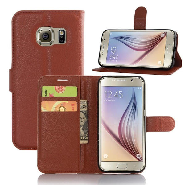 Klassisk Samsung Galaxy S7 Flip Etui - Brun Brown