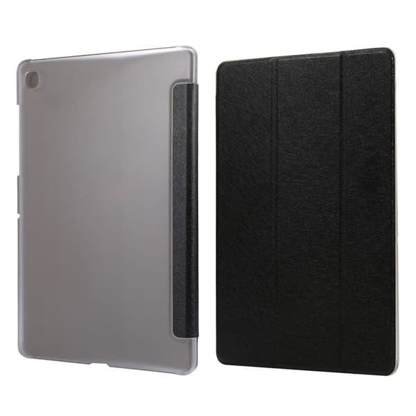 Samsung Galaxy Tab A7 10.4 (2020) silk tri-fold läder flip fodral - svart Svart
