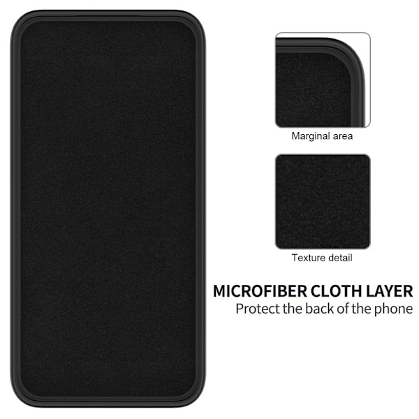 Matte Liquid Samsung Galaxy M55 silikone cover - Sort Black