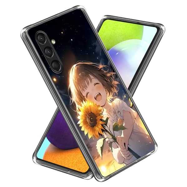Vibe Samsung Galaxy A16 -kansi - Auringonkukka Tyttö Yellow
