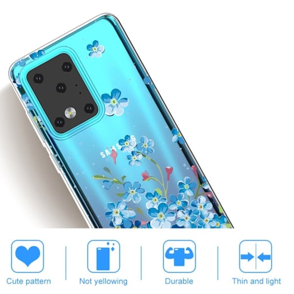 Deco Samsung Galaxy S20 Ultra skal - Blå Blommor Blå