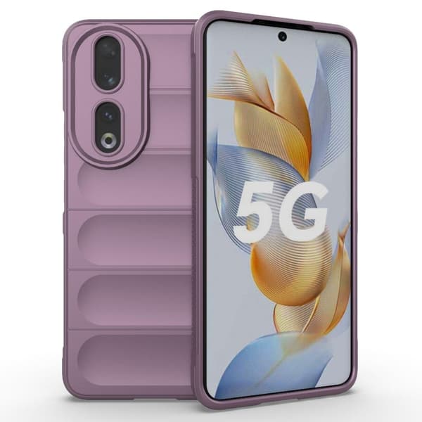 Deksel med mykt grep for Honor 90 - Lyselilla Purple