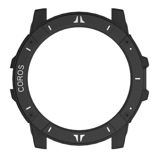 Coros Vertix 2S Half Cover Case Hårdt stødsikkert rammeurcover - Sort / Hvid Black