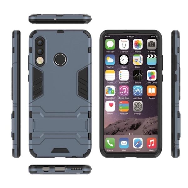Stöttåligt Huawei P30 Lite skal med kickstand - Blå Blå