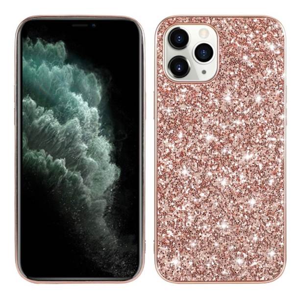 Glitter iPhone 12 Pro Max skal - Rosa Rosa