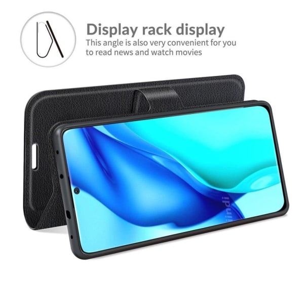 Classic Huawei P50 Pro flip kuoret - Musta Black