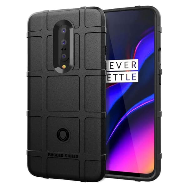 Rugged Shield OnePlus 7 Pro kuoret - Musta Black