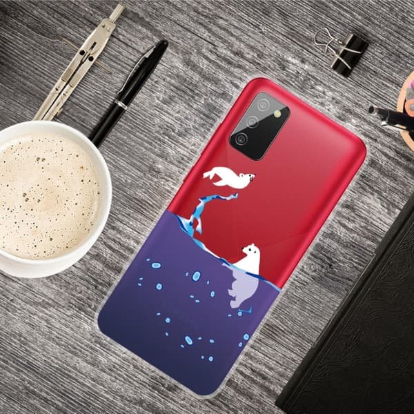 Deco Samsung Galaxy A02s skal - Isbjörn Vit