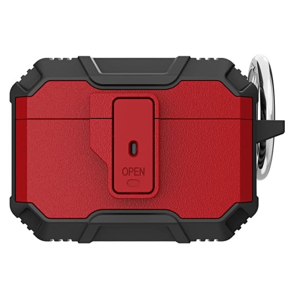 AirPods Pro laddningsfodral - Svart / Röd Röd
