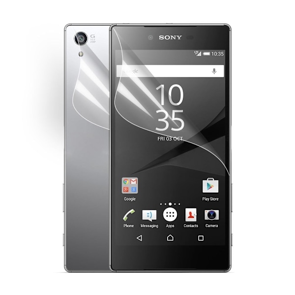 Front + Back Skjermbeskytteres til Sony Xperia Z5 Premium Transparent