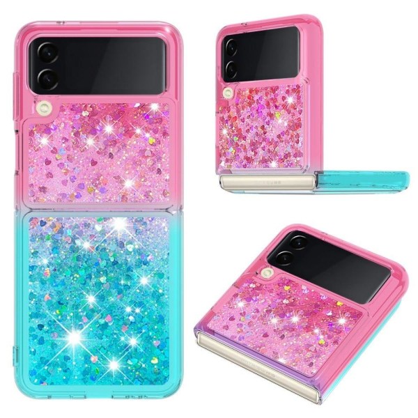 Princess Samsung Galaxy Z Flip4 Cover - Lyserød / Himmelblå Pink