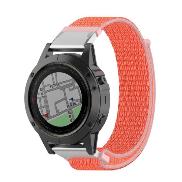 Garmin Fenix 6X / Fenix 5X / Fenix 3 nylon loop Urrem - Orange Orange