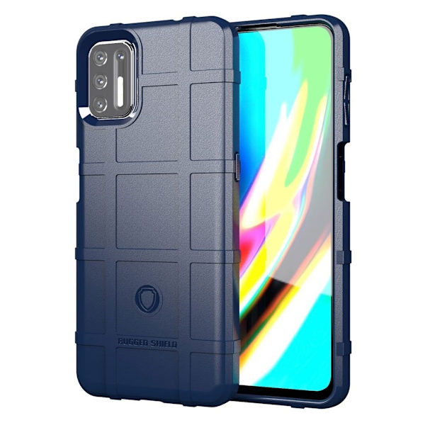 Rugged Shield Etui Motorola Moto G9 Plus - Blå Blue