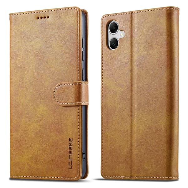LC.Imeeke Samsung Galaxy A05 läderfodral - Gul Gul