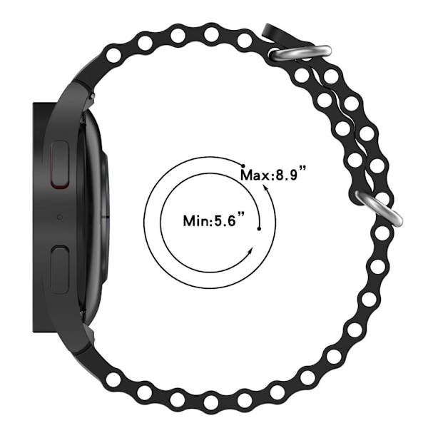 Samsung Galaxy Watch 5 / 5 Pro / 4 klockarmband i silikon - Grön Grön