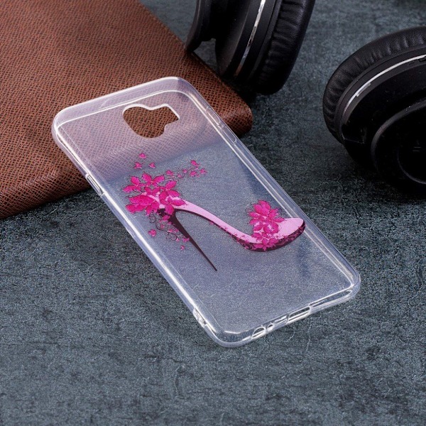 Samsung Galaxy J4 (2018) trykt mønster tyndt etui - Højhælet Sko Pink