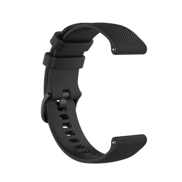 Garmin Vivoactive 4 grid texture silikoni ranneke - Musta Black