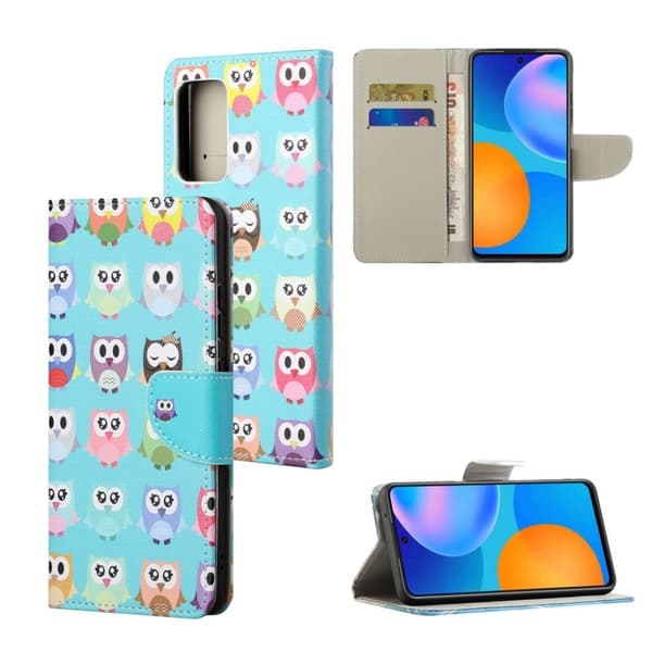 Wonderland Samsung Galaxy A32 Flip etui - Ugler Blue