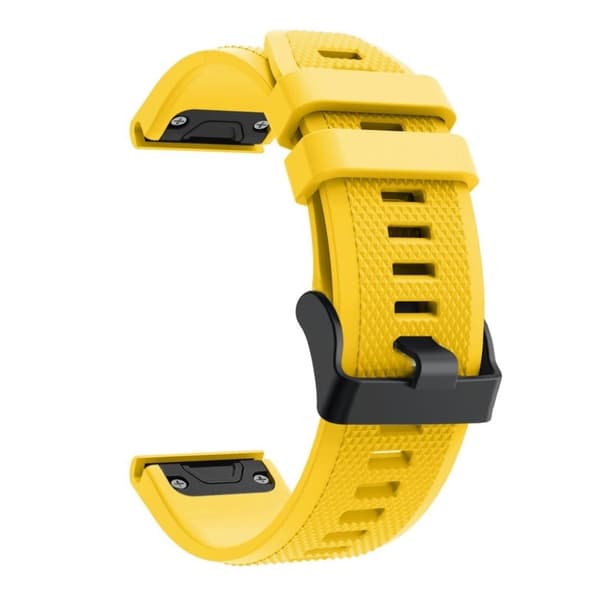 Garmin Fenix 5 smidig silikoneurrem - gul Yellow