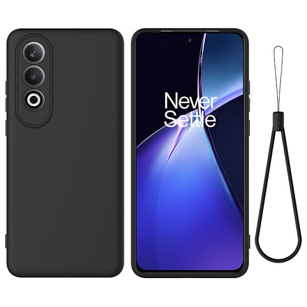 Matte Liquid OnePlus Nord CE4 silikone cover - Sort Black