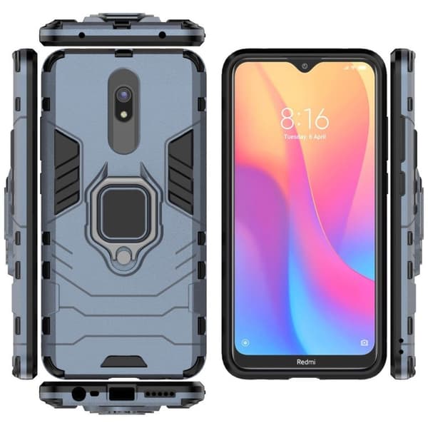 Ring Guard cover - Xiaomi Redmi 8A – Blå Blue