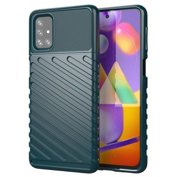 Thunder Samsung Galaxy M31s cover - Grøn Green