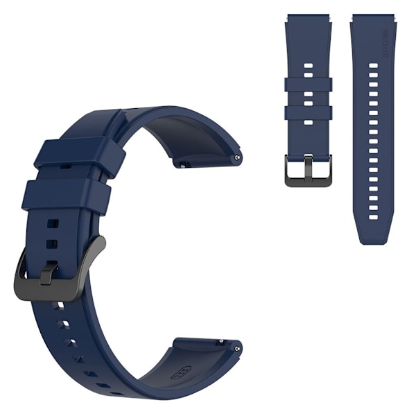 22 mm universal klockarmband i silikon - Marinblå Blå