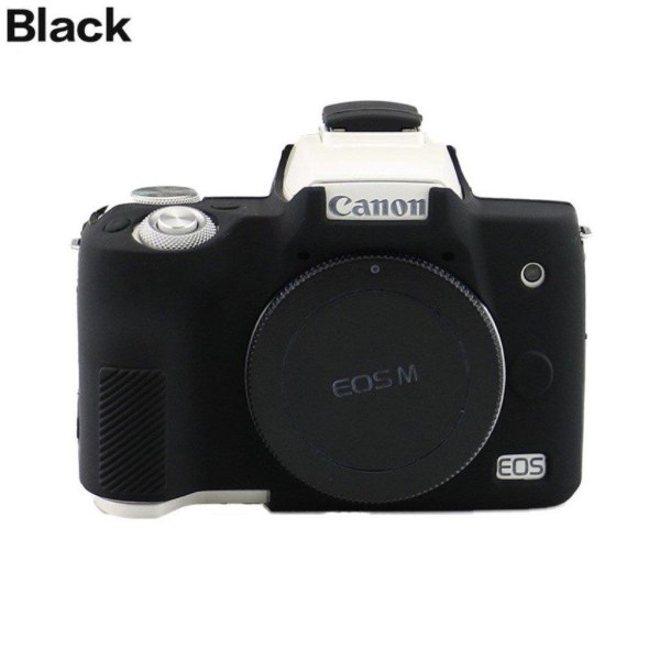 Canon EOS M50 holdbar silikone etui - sort Black