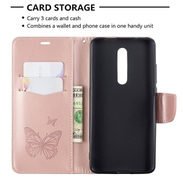 Butterfly Xiaomi Redmi K20 Pro kotelot - Ruusukulta Pink