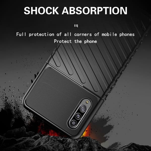 Thunder Samsung Galaxy A90 5G Etui - Svart Black