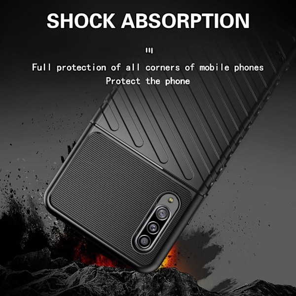 Thunder Samsung Galaxy A90 5G Suojakotelo - Musta Black