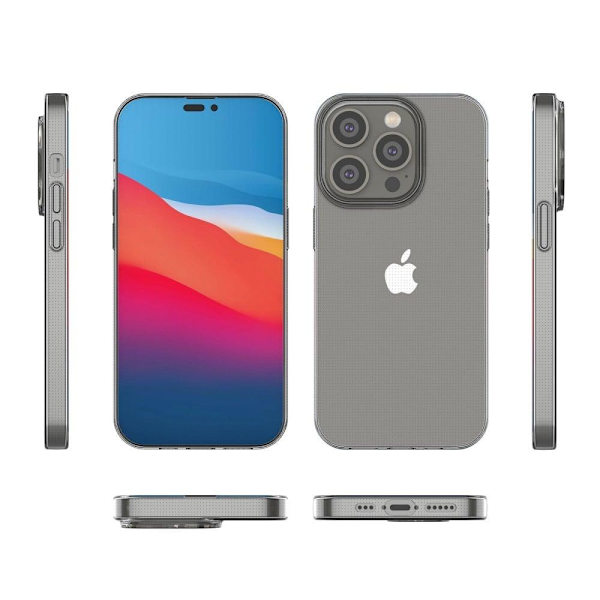Ultrasmalt transparent fodral för iPhone 14 Pro Transparent