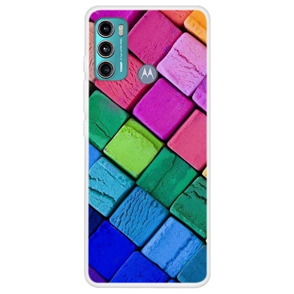 Deco Motorola Moto G60 skal - Färgglatt Block multifärg
